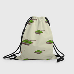 Рюкзак-мешок Танчики паттерн, цвет: 3D-принт