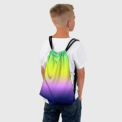 Рюкзак-мешок Разноцветный размытый фон градиент, цвет: 3D-принт — фото 2