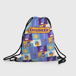 Рюкзак-мешок Инженер паттерн, цвет: 3D-принт