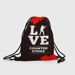 Рюкзак-мешок Counter Strike Love Классика, цвет: 3D-принт
