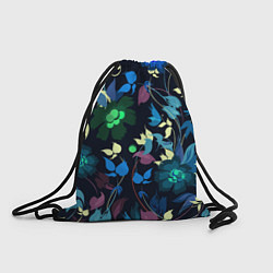 Мешок для обуви Color summer night Floral pattern