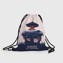 Рюкзак-мешок Призрак Цусимы Самурай, цвет: 3D-принт