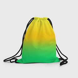 Рюкзак-мешок Неоновый градиентный желто-зеленый фон, цвет: 3D-принт