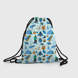 Рюкзак-мешок SKI TRAIL, цвет: 3D-принт