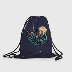 Рюкзак-мешок Космонавт на волне серфинг, цвет: 3D-принт
