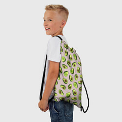 Рюкзак-мешок Авокадо, текстильный паттерн, цвет: 3D-принт — фото 2