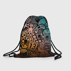 Рюкзак-мешок Life is gaming, цвет: 3D-принт