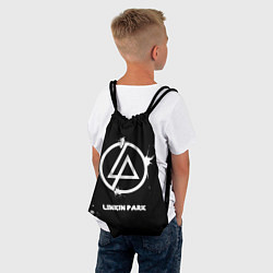 Рюкзак-мешок Linkin Park логотип краской, цвет: 3D-принт — фото 2