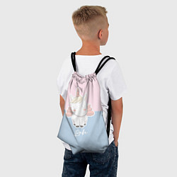 Рюкзак-мешок Малыш Единорог, цвет: 3D-принт — фото 2