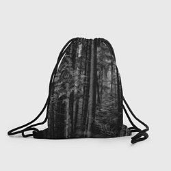 Рюкзак-мешок Темный жуткий лес, цвет: 3D-принт