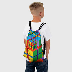 Рюкзак-мешок Цветные кубики КУБОКУБ, цвет: 3D-принт — фото 2
