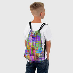 Рюкзак-мешок Красочный авангардный глитч Fashion trend, цвет: 3D-принт — фото 2