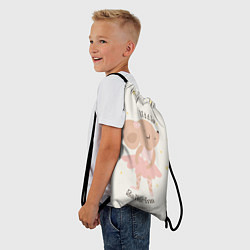 Рюкзак-мешок Маленькая Балерина, цвет: 3D-принт — фото 2