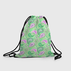 Рюкзак-мешок Turkish cucumber green background, цвет: 3D-принт