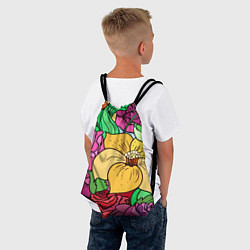 Рюкзак-мешок Красочные летние цветы Fashion trend, цвет: 3D-принт — фото 2