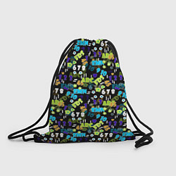 Рюкзак-мешок Multicolored alphabet and numbers, цвет: 3D-принт