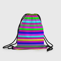 Мешок для обуви Multicolored neon bright stripes