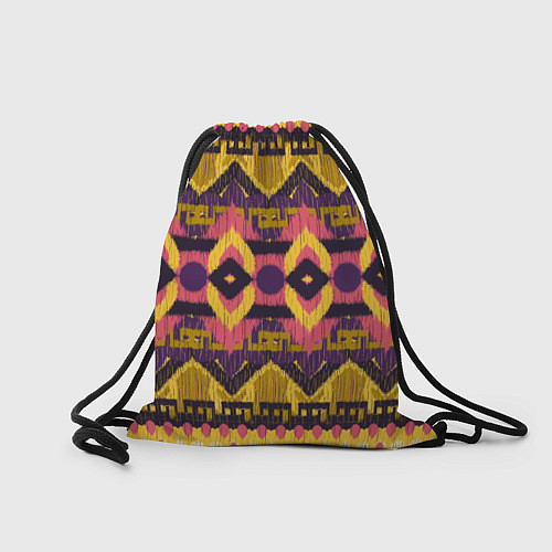Мешок для обуви Африканский узор орнамент из шерсти Africa Wool Pa / 3D-принт – фото 2