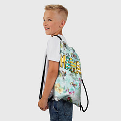 Рюкзак-мешок Мама - буквы в полосочку, цвет: 3D-принт — фото 2
