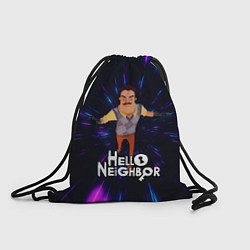 Рюкзак-мешок Hello Neighbor Привет сосед Бегущий сосед, цвет: 3D-принт