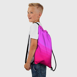 Рюкзак-мешок Neon pink bright abstract background, цвет: 3D-принт — фото 2