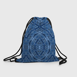 Мешок для обуви Gray blue ethnic arabic ornament