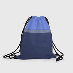 Мешок для обуви Серая полоса на синем