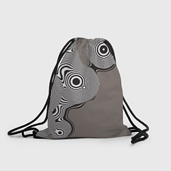 Рюкзак-мешок Абстрактные круги-линии, цвет: 3D-принт