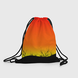 Рюкзак-мешок Закат и травы, цвет: 3D-принт