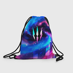 Рюкзак-мешок The Witcher Неоновый Космос, цвет: 3D-принт
