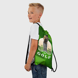 Рюкзак-мешок Гольф на поле, цвет: 3D-принт — фото 2