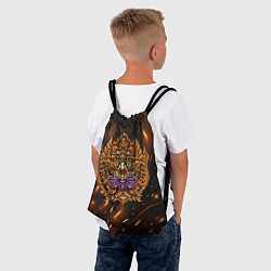 Рюкзак-мешок Орел в узорах, цвет: 3D-принт — фото 2