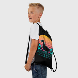 Рюкзак-мешок Ретро утка, цвет: 3D-принт — фото 2