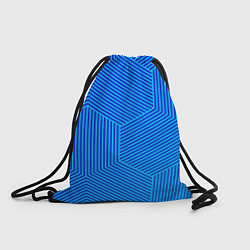 Рюкзак-мешок Blue geometry линии, цвет: 3D-принт