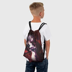 Рюкзак-мешок Рей Аянами- девушка с сиреневыми волосами, цвет: 3D-принт — фото 2