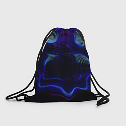 Рюкзак-мешок Неоновый фрактал - абстракция, цвет: 3D-принт