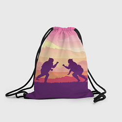 Рюкзак-мешок Сумо поединок на рассвете, цвет: 3D-принт