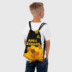 Рюкзак-мешок Apex Legends - gold gradient: символ сверху, цвет: 3D-принт — фото 2