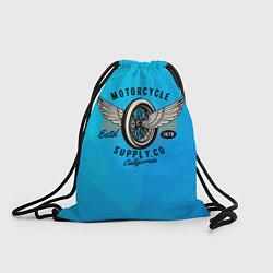 Рюкзак-мешок Колесо мотоцикла с крыльями, цвет: 3D-принт