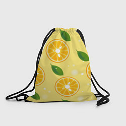 Рюкзак-мешок Сочные апельсины в разрезе, цвет: 3D-принт
