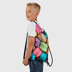 Рюкзак-мешок Цветные Макаруны, цвет: 3D-принт — фото 2