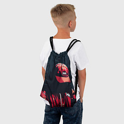 Рюкзак-мешок Без лица и в кепке, цвет: 3D-принт — фото 2