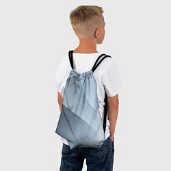 Рюкзак-мешок Абстрактная геометрическая серебряная постройка, цвет: 3D-принт — фото 2