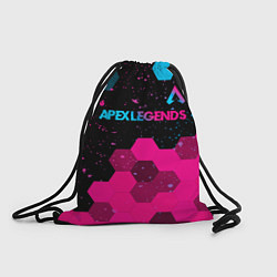 Рюкзак-мешок Apex Legends - neon gradient: символ сверху, цвет: 3D-принт