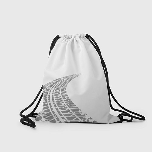 Мешок для обуви Mercedes speed на светлом фоне со следами шин: сим / 3D-принт – фото 2