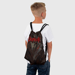 Рюкзак-мешок Берсерк Гатс На Красном Фоне, цвет: 3D-принт — фото 2