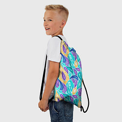 Рюкзак-мешок Узоры капельки, цвет: 3D-принт — фото 2