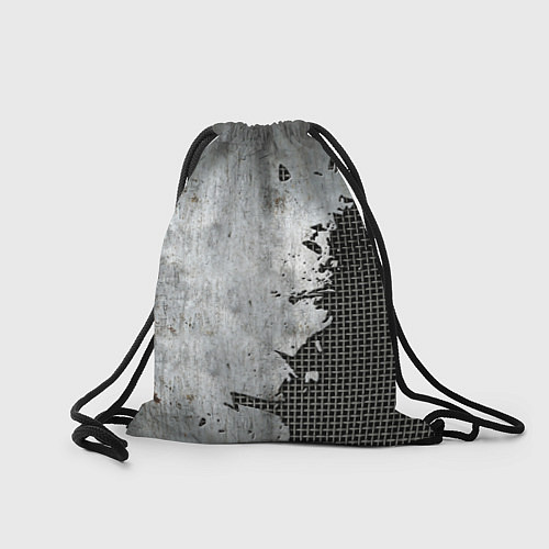 Мешок для обуви Рваный металл на сетке / 3D-принт – фото 2