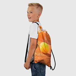 Рюкзак-мешок Теннис - рассвет, цвет: 3D-принт — фото 2