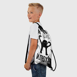 Рюкзак-мешок Кот ъуъ Илюха, цвет: 3D-принт — фото 2